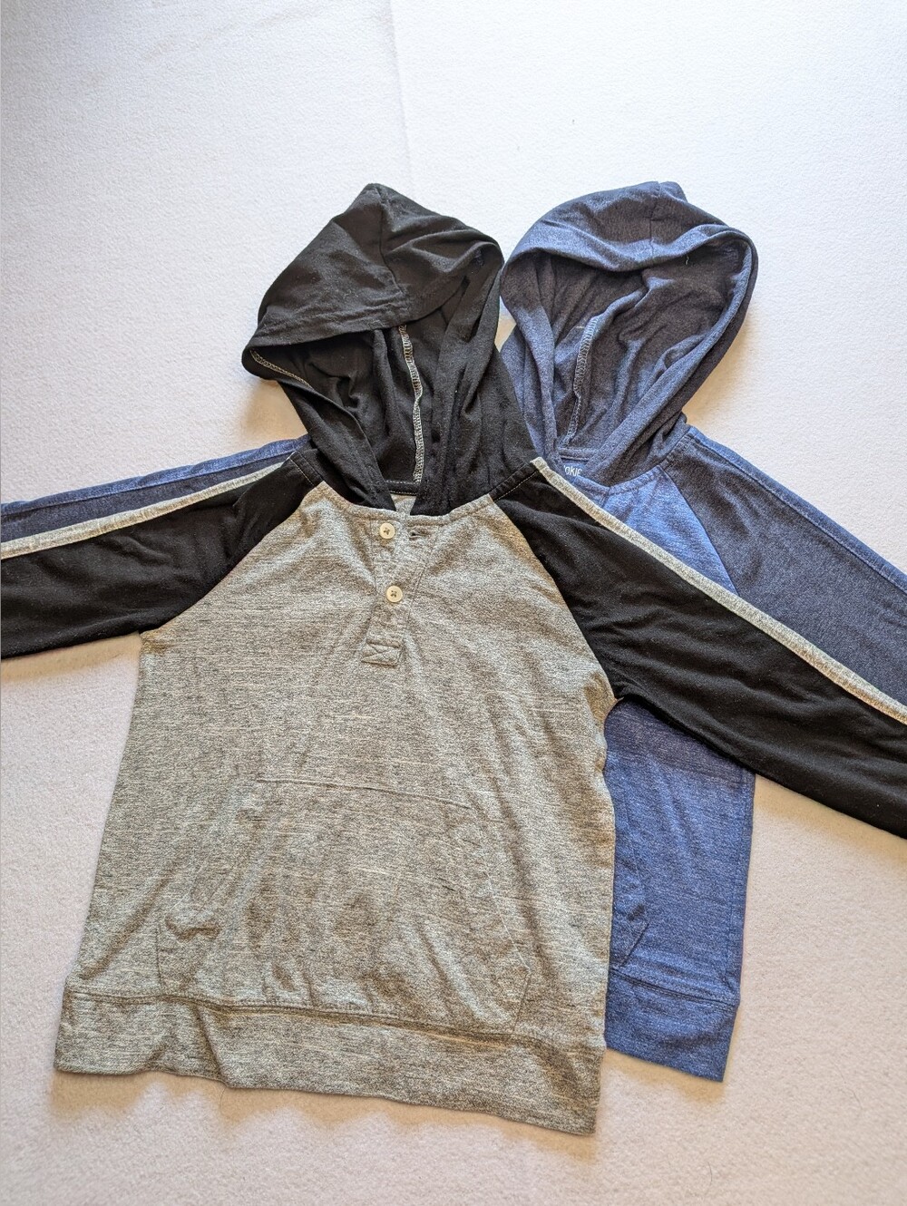 Bundle Of 2 Long Sleeve Hooded Shorts